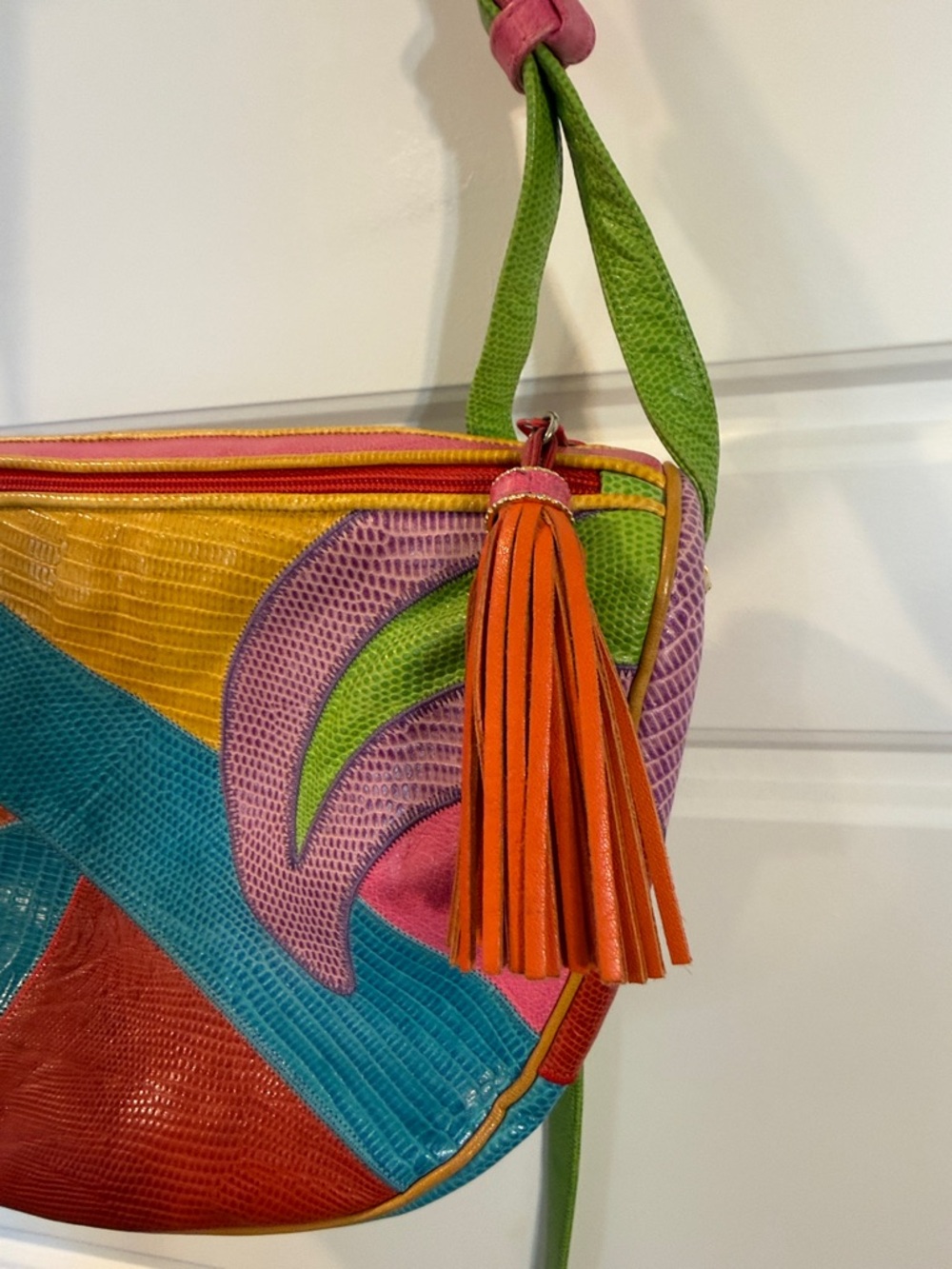 Sharif vintage 80’s colorblock bag - Picture 6 of 9